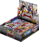 Booster box of dragon ball super critical blow. The cover includes dragon ball characters and booster packs