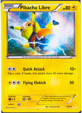 Pikachu Libre Pokemon Card with pikachu wearing a luchador mask