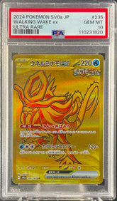 Pokémon trading card with a PSA grading label walking wake japanese psa 10