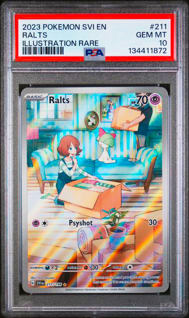 Pokemon TCG: Ralts #211 PSA 10