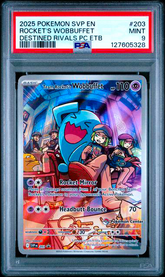 Team Rocket's Wobbuffett PC stamped psa 9