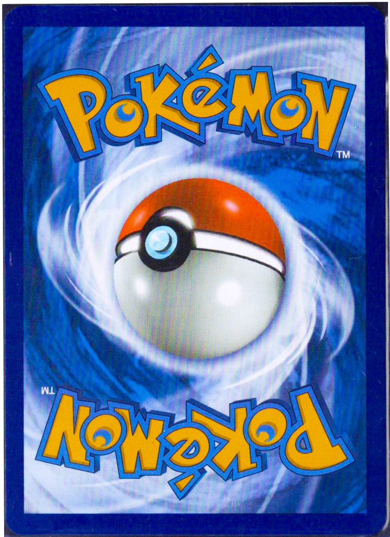 Pokémon trading card with a Poké Ball design on a blue background