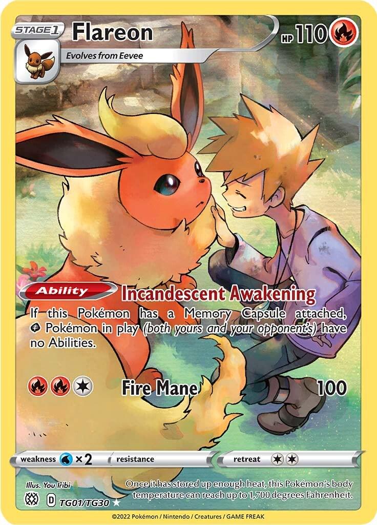 Pokemon TCG Singles: Flareon TG01/TG30