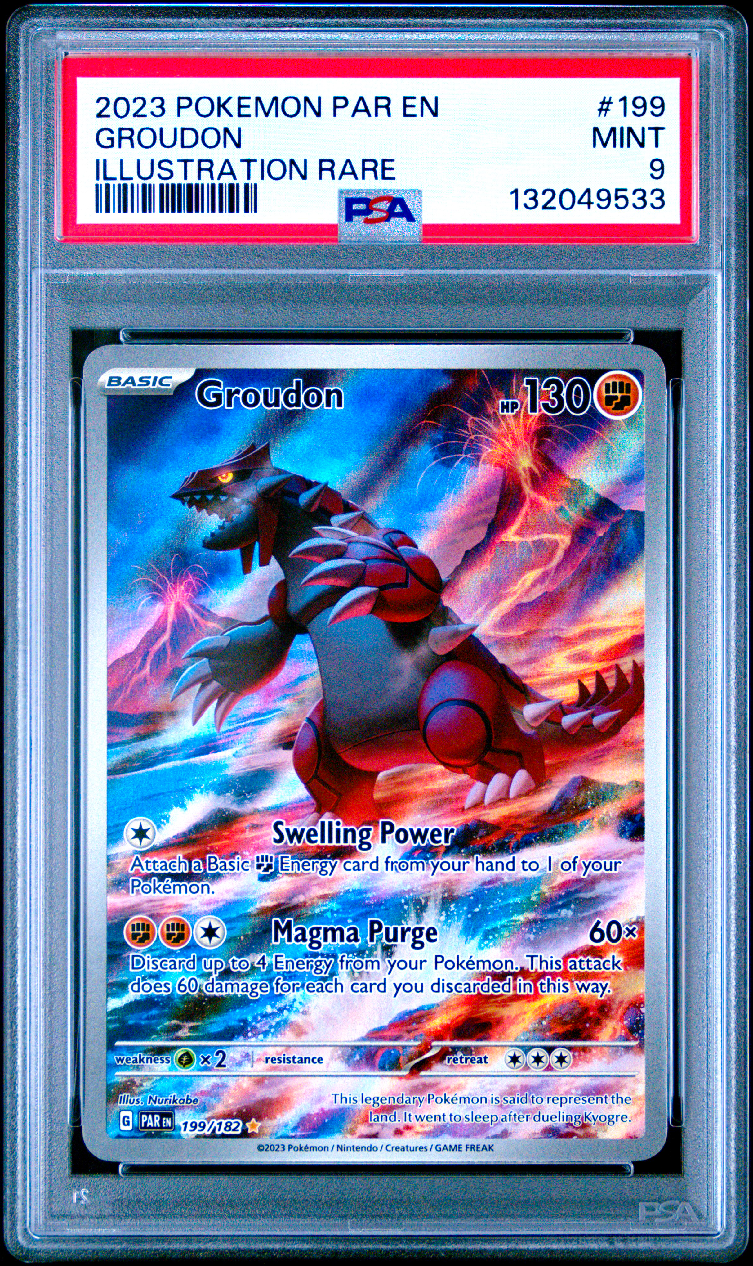 Groudon #199 PSA 9 Front