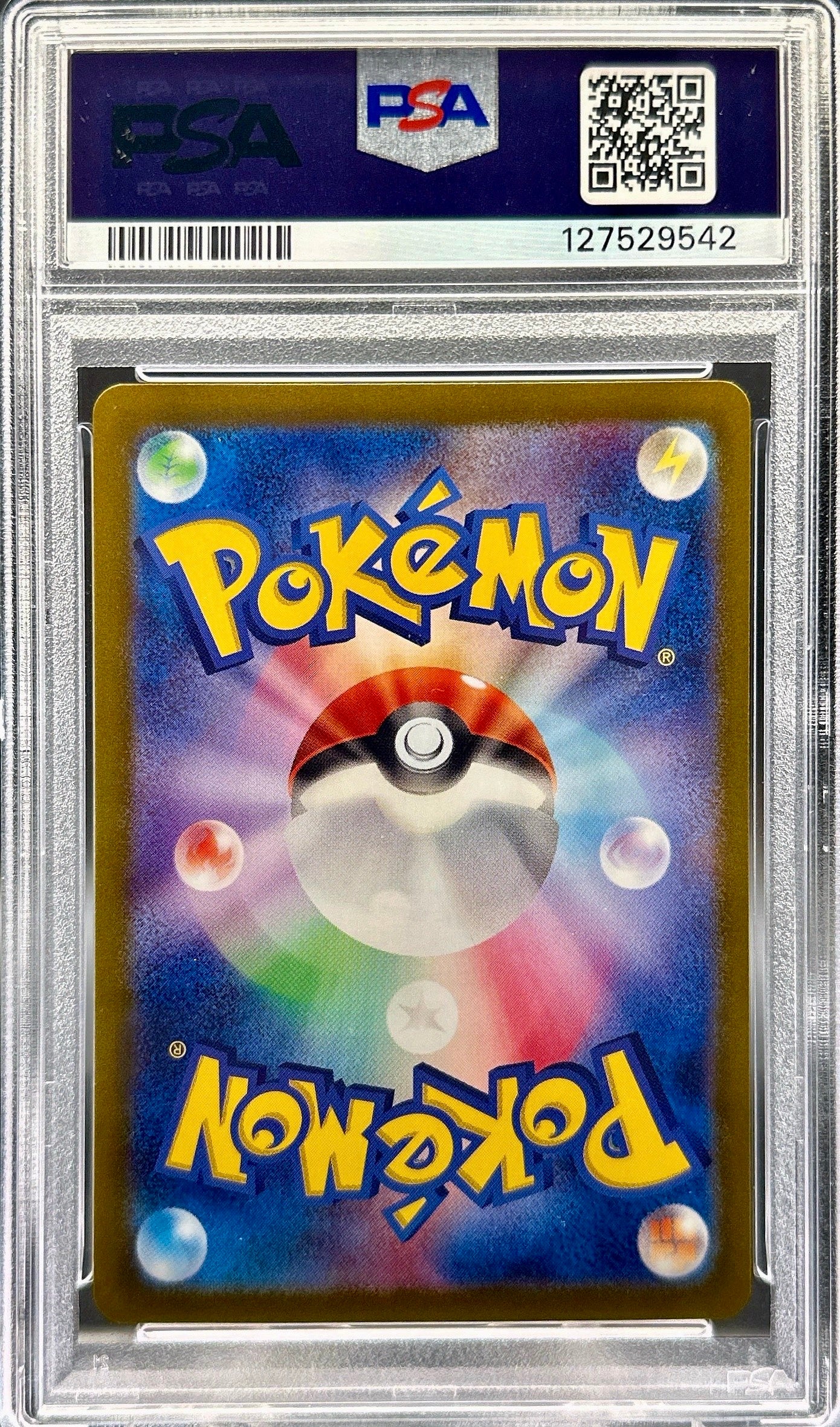 Pokémon trading card with PSA grading label