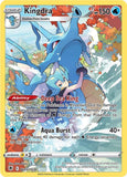 Pokémon trading card featuring Kingdra with detailed artwork and text.