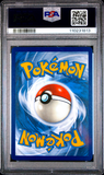 Pokémon trading card in protective case with PSA grading label