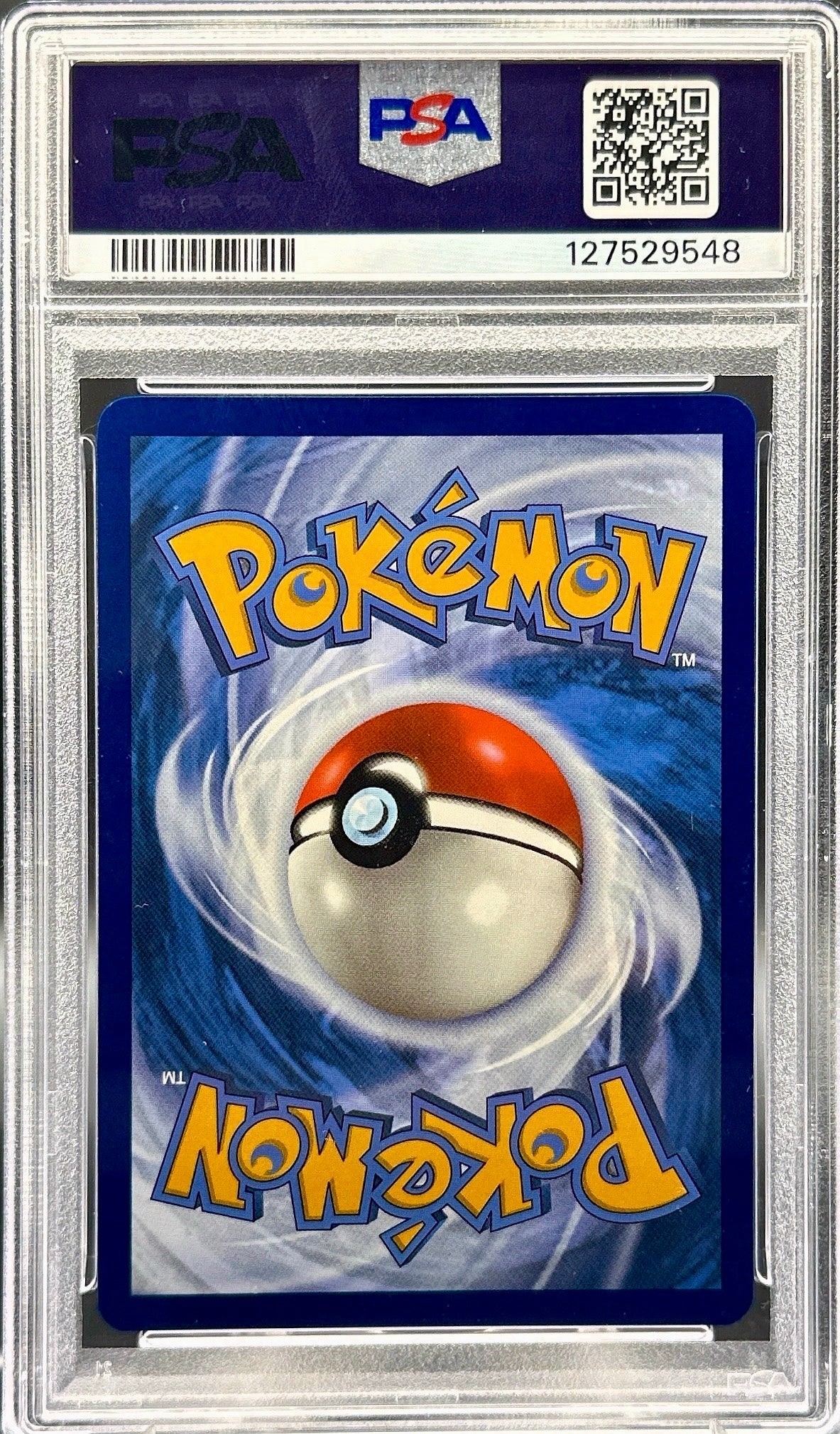 back of graded pokemon card