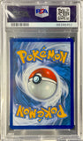 Pokémon trading card in protective packaging with a PSA logo.