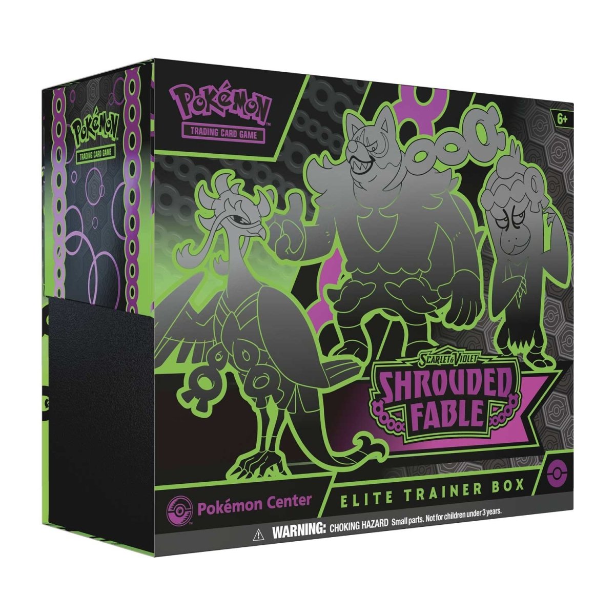 Pokémon trading card game elite trainer box with characters and branding