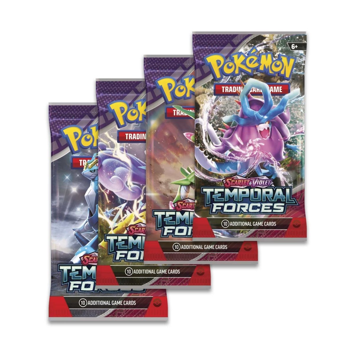 4 packs of temporal forces booster packs pokemon