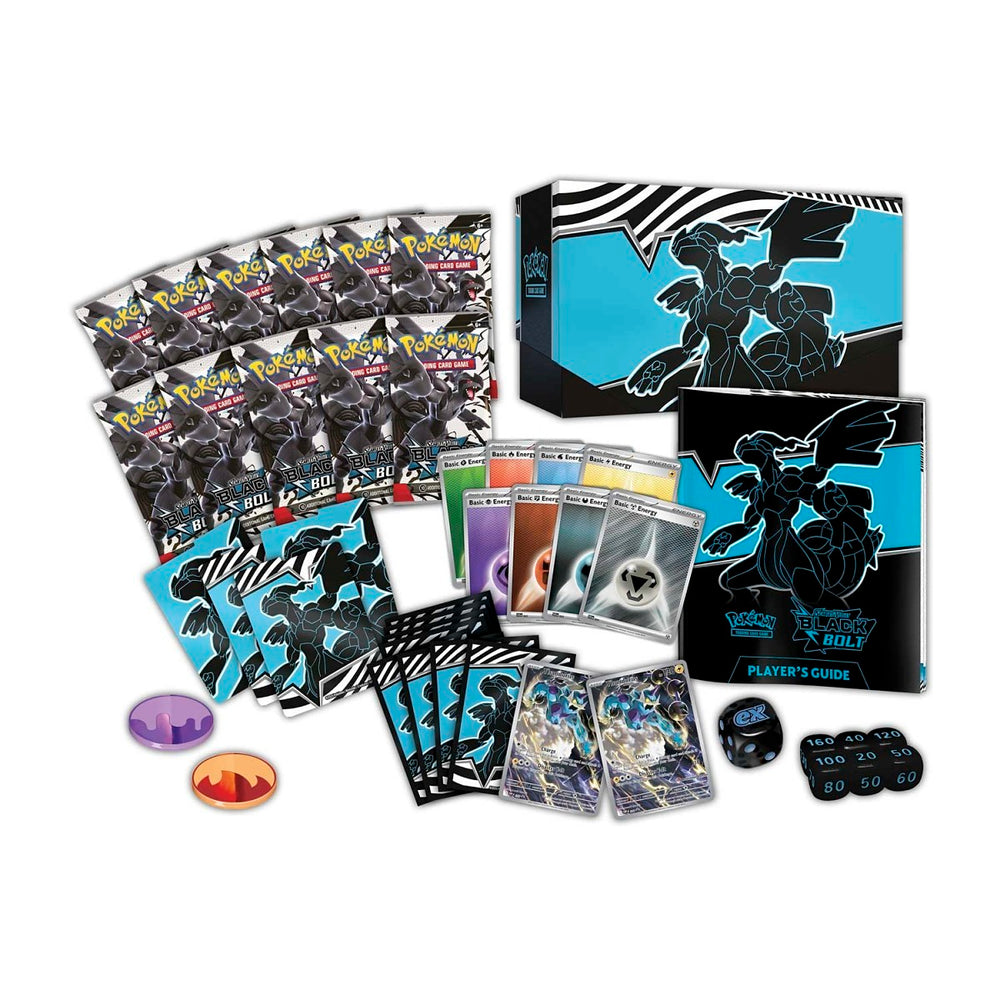 contents of a pokemon tcg black bolt elite trainer box