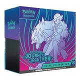 Pokémon Trading Card Game Elite Trainer Box packaging with character and Pokémon logo. Journey Together etb
