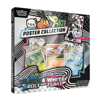 black bolt and white flare uonva poster collection, pokemon tcg